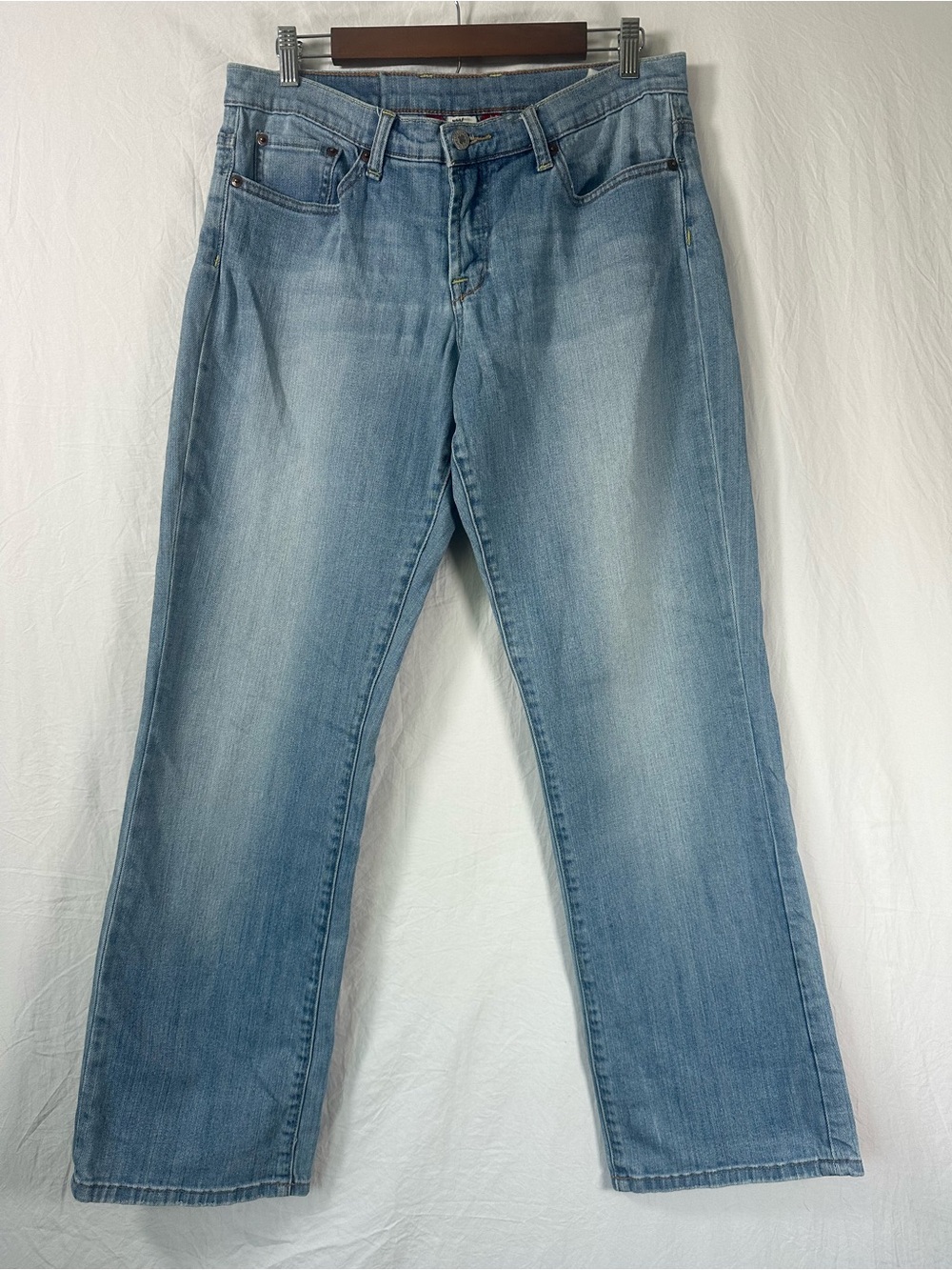 Lucky Brand Faded Light Blue Straight-Leg Jeans